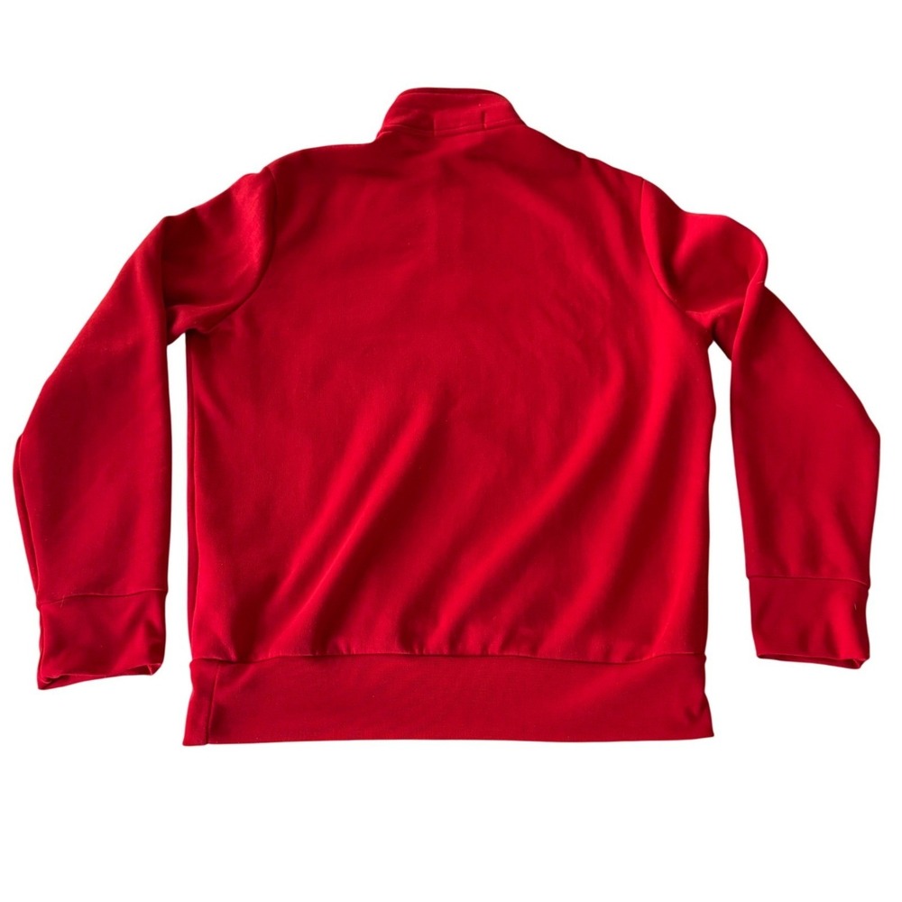 VTG Polo Sport Ralph Lauren 1/4 Zip Sweatshirt L Red USA Flag Sportswear Street - Picture 5 of 6